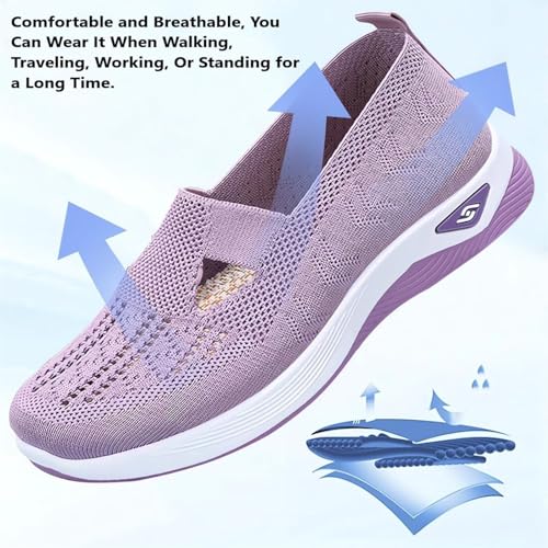 Inspire Uplift Shoes for Women, Summer Breathable Non-Slip Soft Sole Elderly Shoes, Casual Orthopedic Walking Flats2