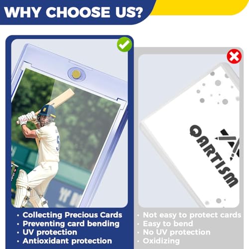 Image of PATPAT 5 pcs Card Holders for Trading Cards, 35 pt Hard Cards Sleeves Case fit for MTG Cards, Standard Cards, Sports Cards, Baseball Cards Toploaders