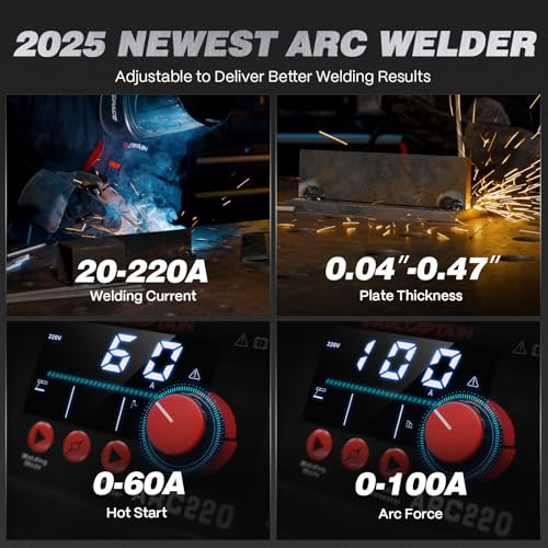 ARCCAPTAIN 220Amp LED Display Welder