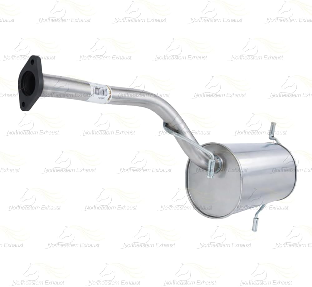 Exhaust Rear Muffler Compatible with Subaru Forester 1998-2005 2.5L | Stainless Steel | Northeastern Exhaust | Free Gasket, Hangers and Bolt Kit | Direct-Fit Replacement
