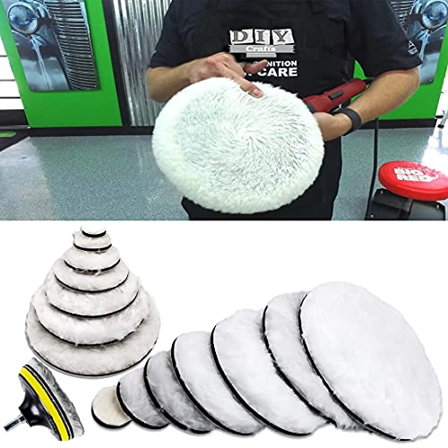 Image of DIY Crafts 1 Pc, 5 inchinch Only Fur Felt Pad, (Only Fur Felt Pad) Pad Hand Tool Kit For Polisher Compound Polishing Polish Polisher Buff (1 Pc, 5 inchinch Only Fur Felt Pad)