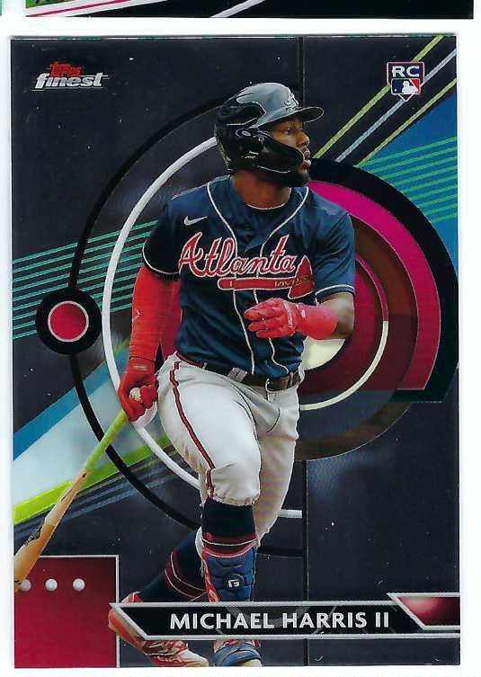 MICHAEL HARRIS II 2023 Topps Finest #34 Baseball Rookie Card RC Atlanta Braves