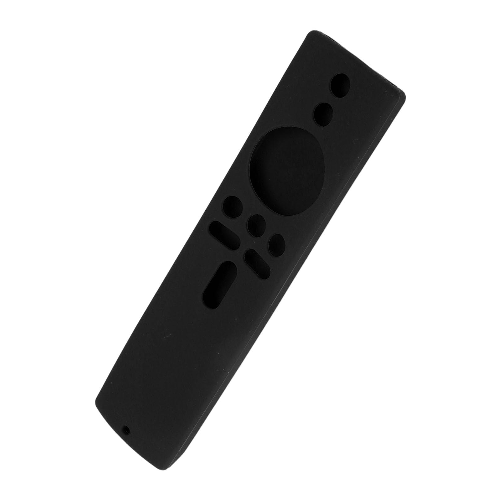 SIXRUN Funda de Silicona para Mi Box S Funda de Control Remoto de Silicona Suave con Agarre Antideslizante Recortes Precisos Cordón Lavable Ajuste para Usuarios de Mi Box S 4K TV Stick (Black)