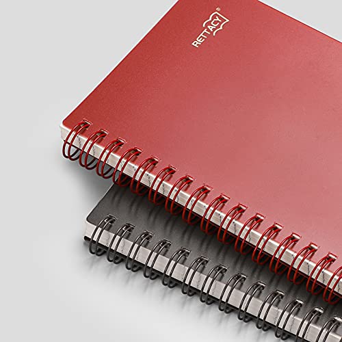 RETTACY Spiral Notebook - Small Notebooks College Ruled with 960 Pages,Hardcover,College Ruled,5.7" x 4.5",100GSM Thick Paper - Thumbnail 2