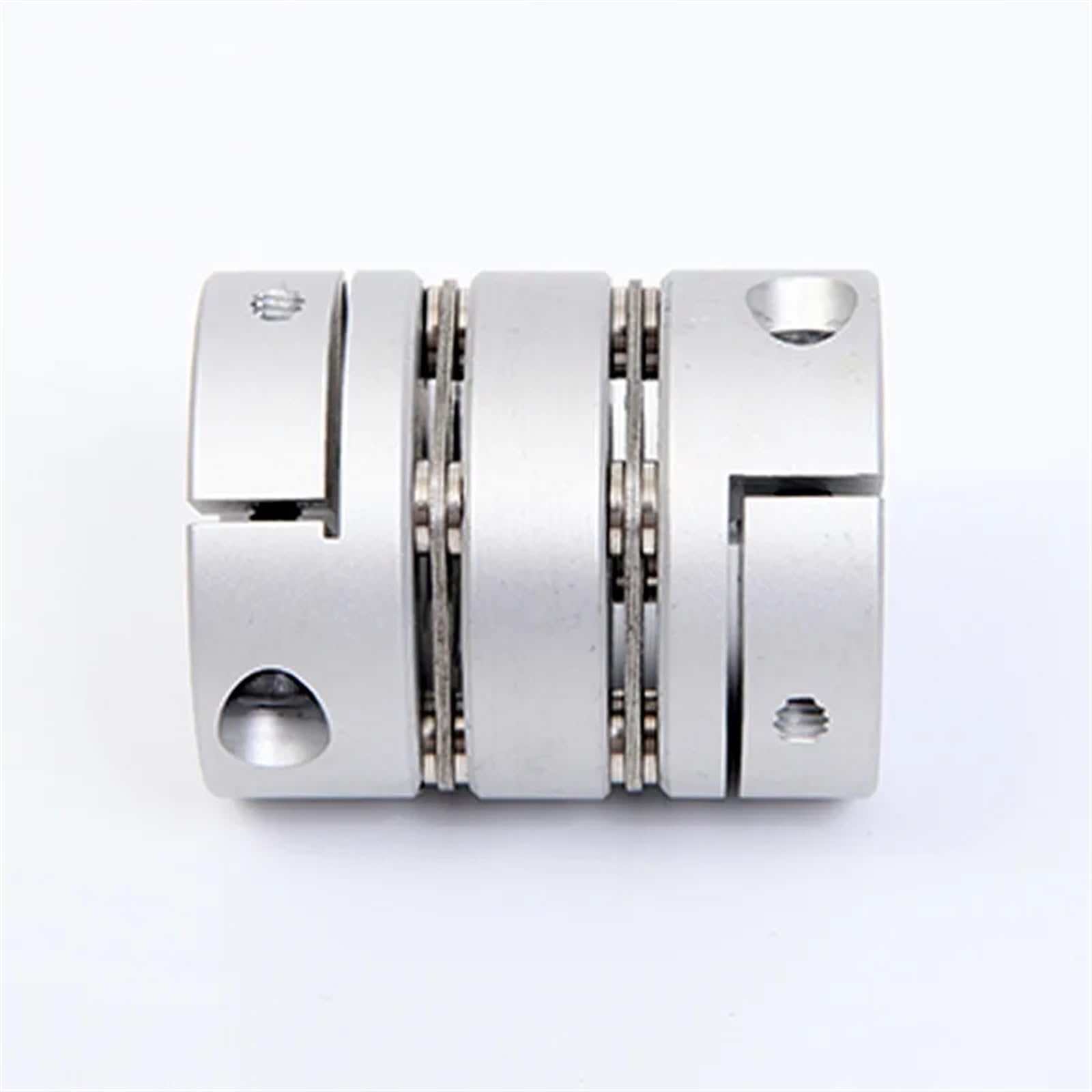 Giunto di serraggio rigido in alluminio Accoppiatore flessibile for albero a doppia membrana D44L50 Accoppiamento for vite a ricircolo di sfere encoder motore passo-passo(9X14)