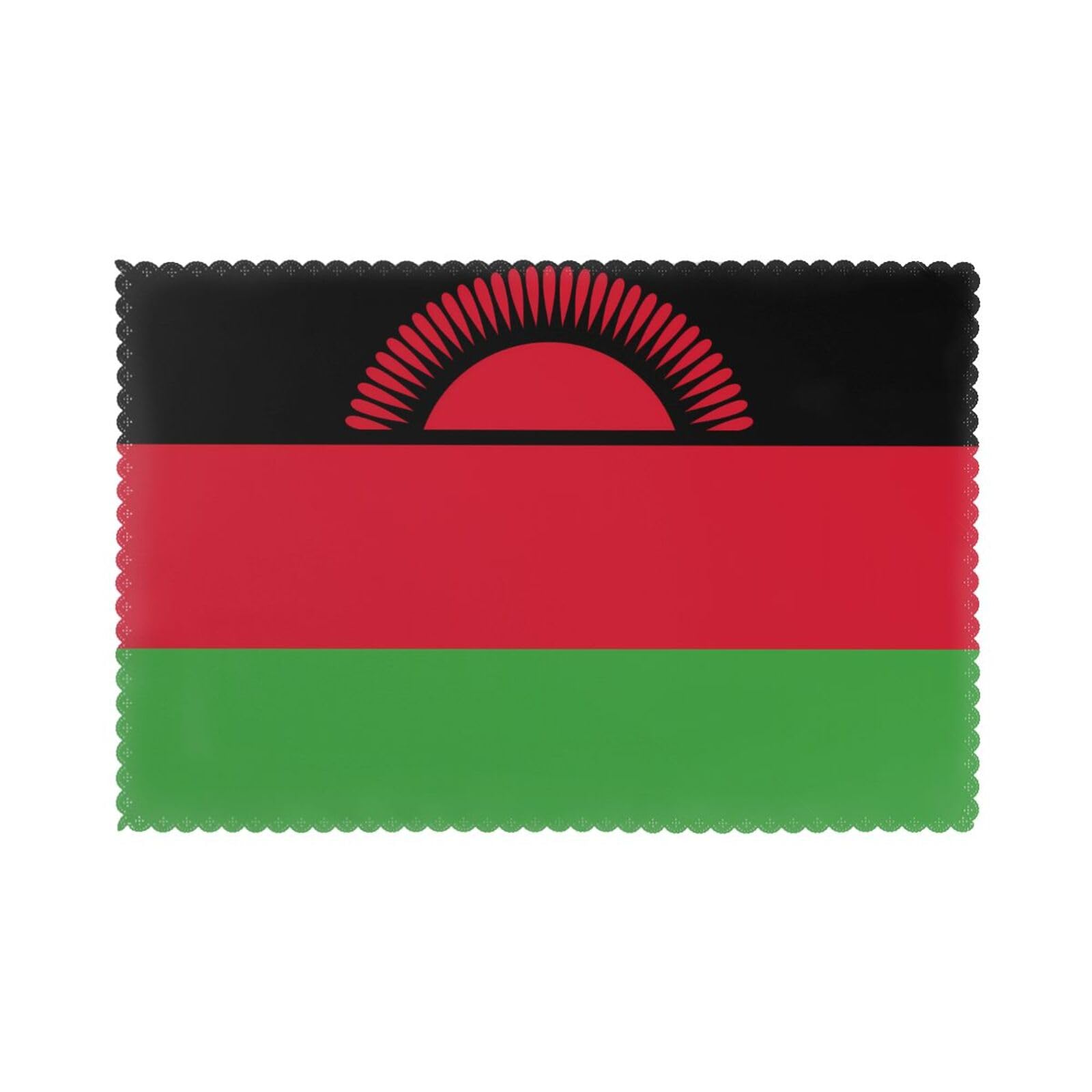 Flag of Malawi Placemat set of 6, oil-proof, washable, suitable for kitchen, restaurant, party, etc.