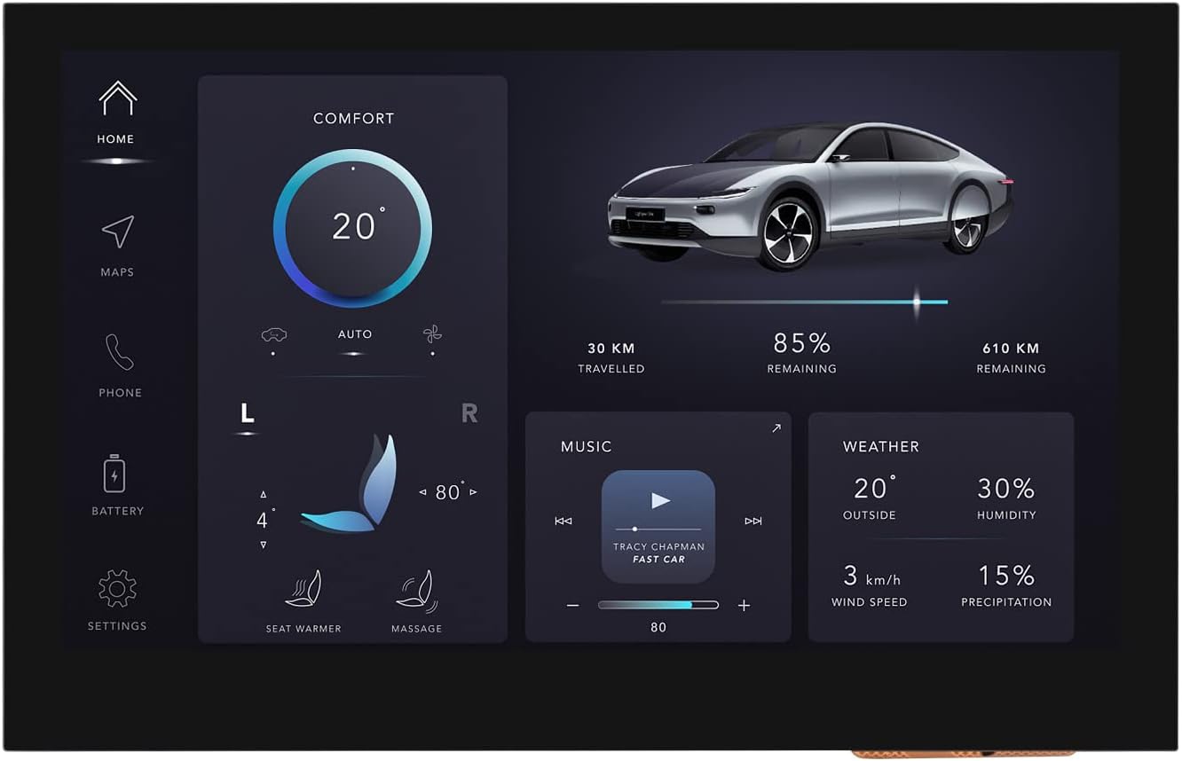 Amazon.com: waveshare 4.3inch DSI Display, 800 × 480 Resolution, QLED ...
