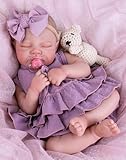 Aori Lifelike Reborn Baby Girl Dolls - Realistic 20-Inch Newborn Doll with Poseable Limbs and Feeding Kit, Weighted Real Life Reborn Baby Doll Gift Set for Seniors, Collectors and Kids 3+