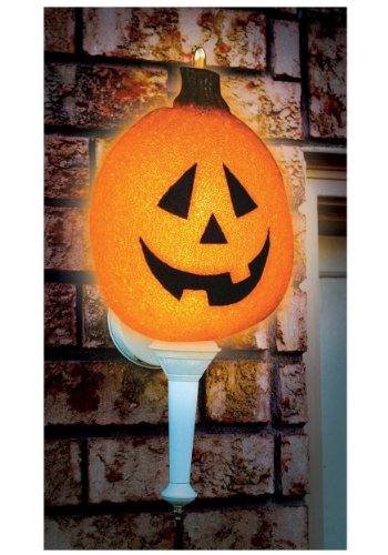 Seasons Sparkling Pumpkin Porch Light Cover Novelty