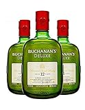 Buchanan's Whisky Buchanan's Deluxe 12 Años 750ML (Paquete de 3)