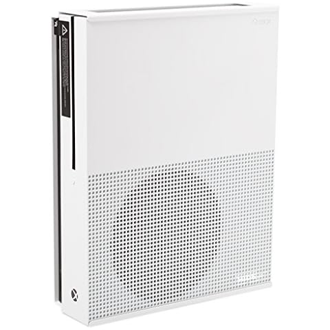 HIDEit Mounts X1S Wall Mount for Xbox One S - Patented in 2019, Made in USA - White Steel Mount for Xbox One S to Safely Store Your Xbox One S on Wall Near or Behind TV Cover