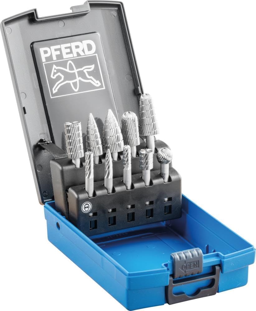 PFERD Frässtift HSS – Tropfenform, Schaft 6 Mm, Zahnung 3, Für Vielseitige Metallbearbeitung