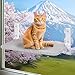 猫 窓用ハンモック 強力吸盤式 大型 折畳み 組み立て簡単 猫窓ベッド 猫 ハンモック 耐荷重25kg 通気メッシュ 夏冬両用 洗濯できる ストレス解消 日光浴 ウィンドウベッド 窓際見晴らし台 キャットハンモック キャットマット 日本語説明書付き 365日間保証 30*52cm