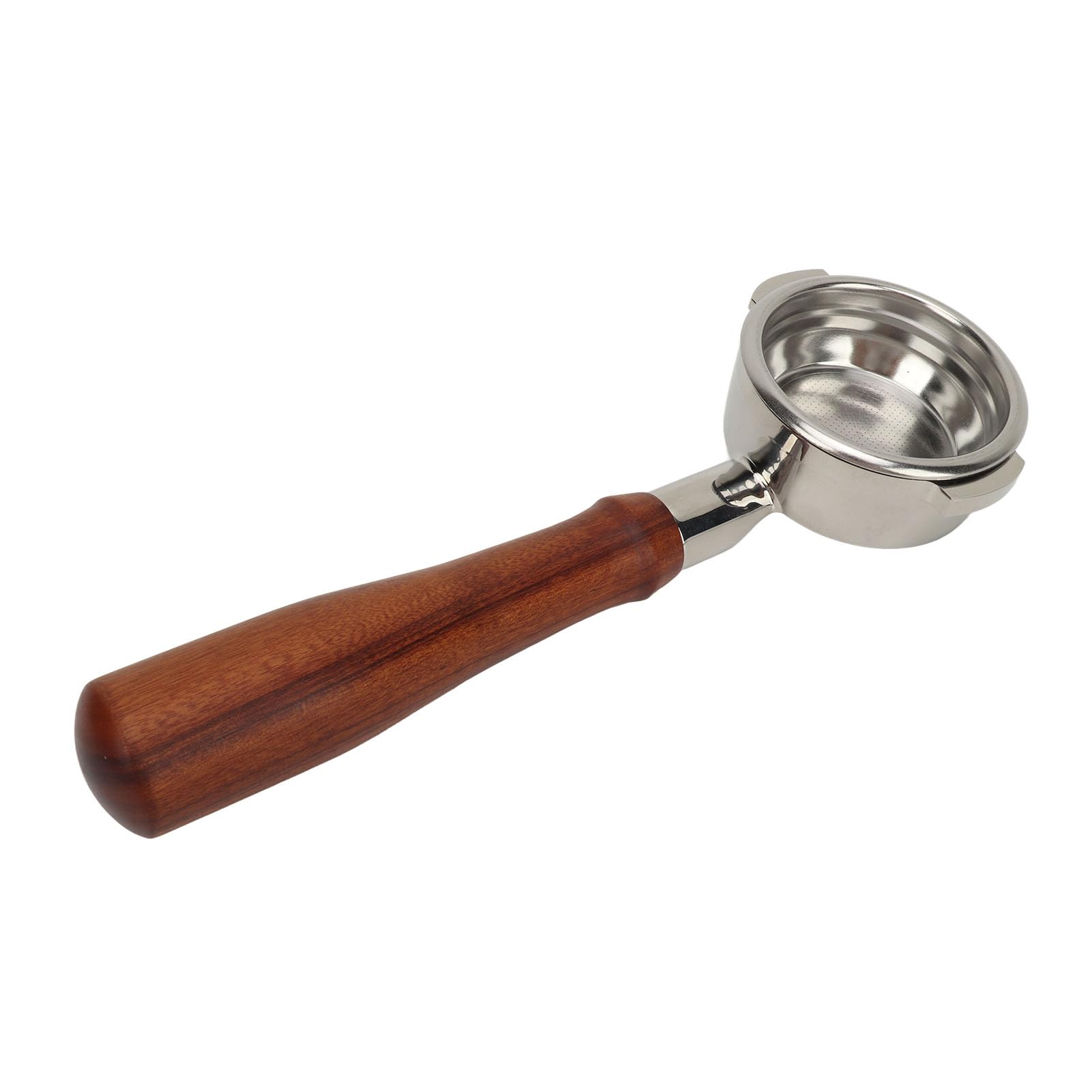 Filtro Portafilter 58mm in Acciaio Inox 304 con Manico in Legno,