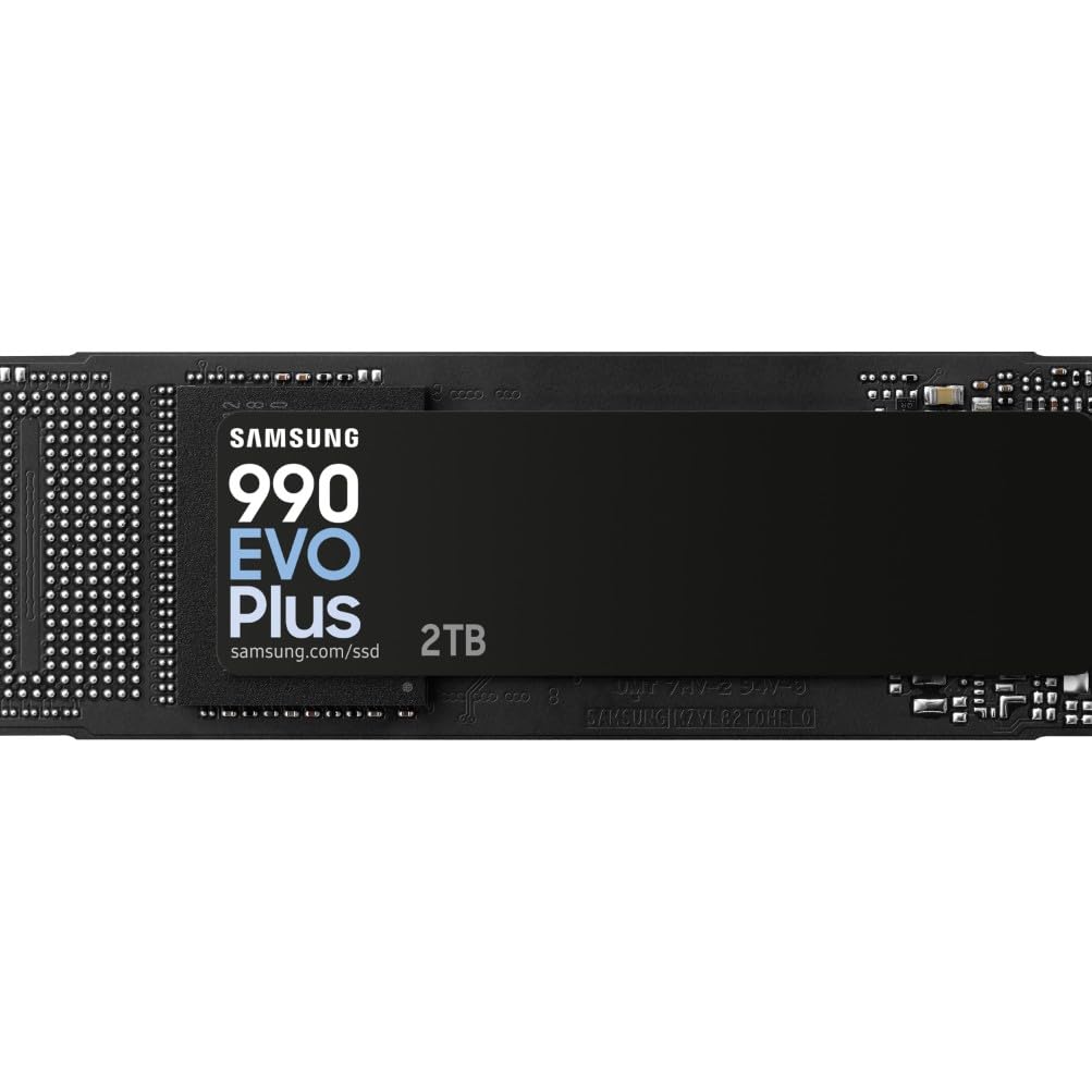 Samsung Memorie MZ-V9S2T0BW 990 EVO Plus SSD Interno da 2TB, PCIe Gen 4.0 x4 / 5.0 x2 NVMe 2.0, memoria progettata per professionisti e giocatori occasionali, compatibile con PC