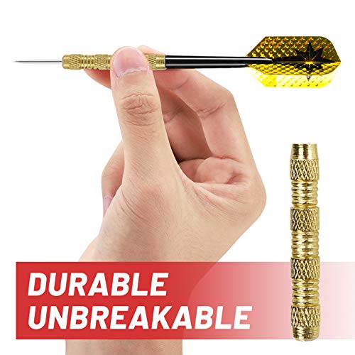 Image of Accmor Metal Tip Darts, Steel Tip Darts, 14 Grams Professional Metal Darts, Darts Metal Tip Set, Metal Darts for Dartboard