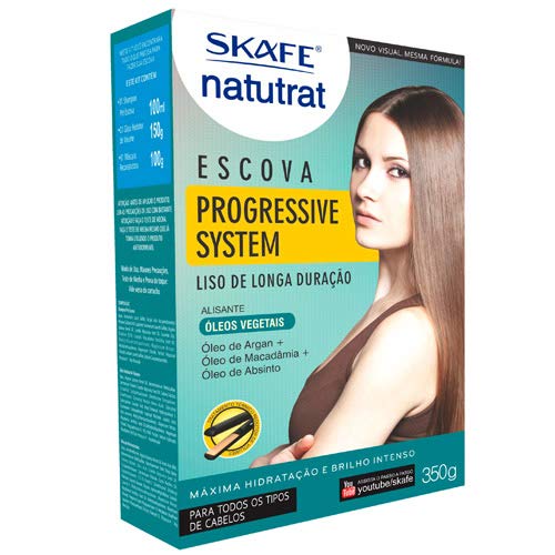 Kit Escova Progressiva Superliso Natutrat 350G, Skafe