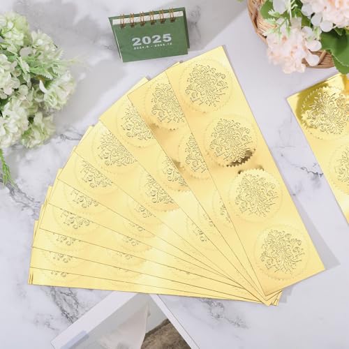 Sceaux de certificat en feuille d'or baroque CHGCRAFT pour invitations - 6