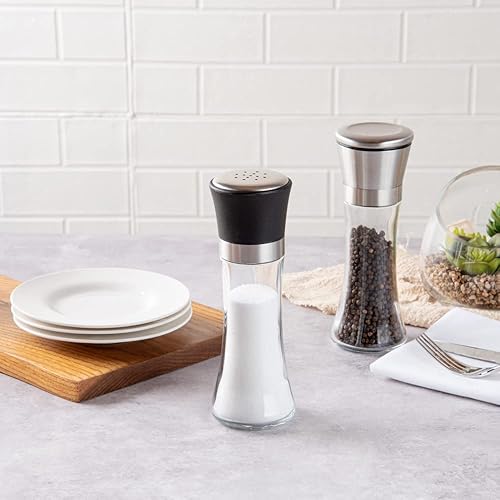 Miniatura 3 de Vetri - Molinillo de sal de vidrio de 6 onzas, 1 34 pulgadas x 1 34 pulgadas x 5 34 pulgadas, 1 caja