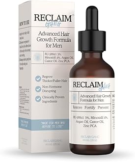 RU58841 + MINOXIDIL (60ml) Hair Growth Support Serum – Promotes Thicker, Fuller Hair with Natural Hydrating Oils