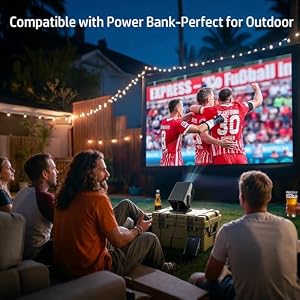 HP Projector with Netflix, USB-C Power Bank Compatible, 4K Supported MC475 — photo 2 of 6