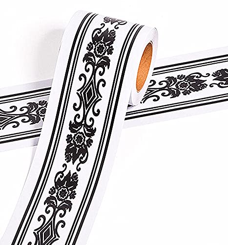 Frise murale blanche en vinyle pour décorer une cuisine moderne 5m