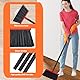 Xifando Robuster, verstellbarer Winkelbesen mit 142,2 cm Stahlgriff, ideal für Zuhause, Garage, Küche, Bad, Büro und Außenbereich, langlebiges und effizientes Reinigungswerkzeug für harte Böden, Rot