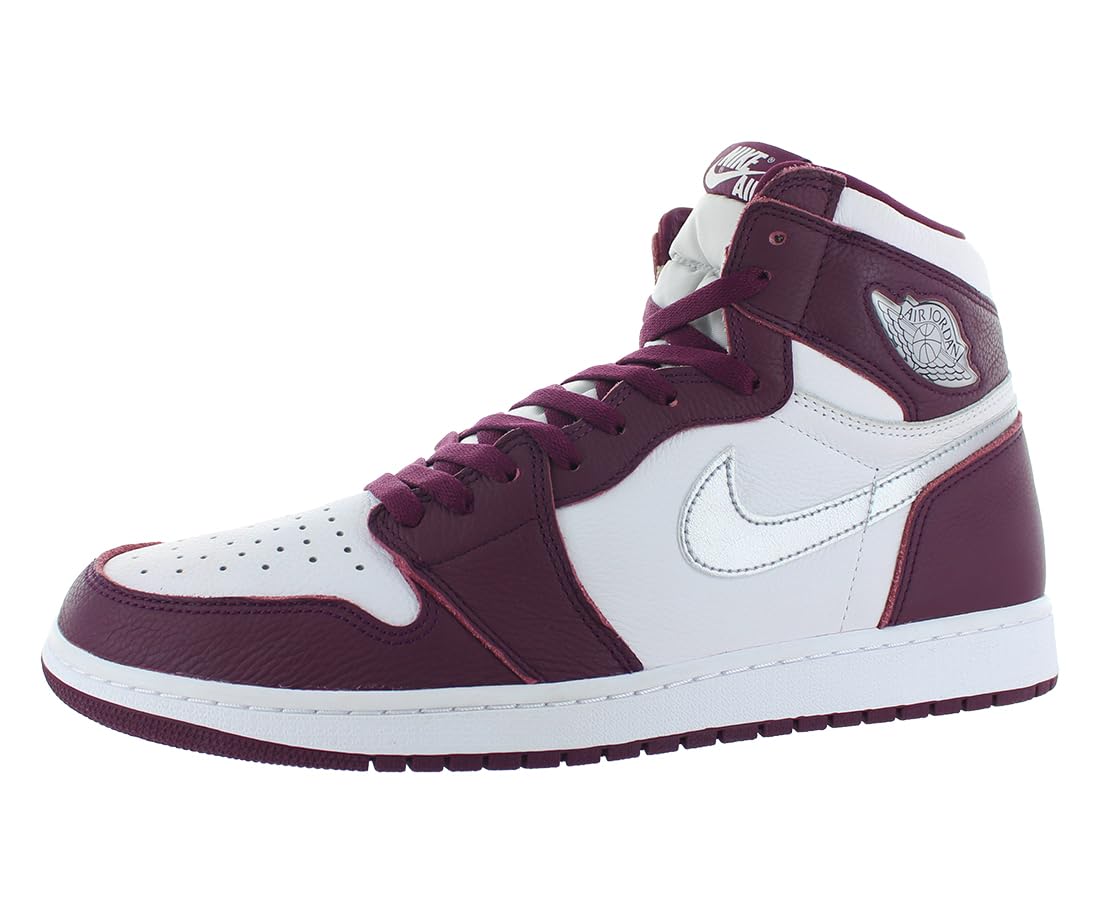 Nike Air Jordan 1 Retro High OG Herrenschuhe, Schwarz/Varsity Rot/Weiß, Größe 47