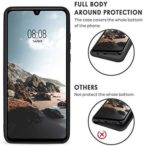 SouliGo Huawei P30 Pro Case Silicone Soft Gel Bumper Rubber Cover Girls Women Slim Lightweight Microfiber Lining Rugged Anti-Scratch Non-Slip Shockproof Cases for Huawei P30 Pro - Black