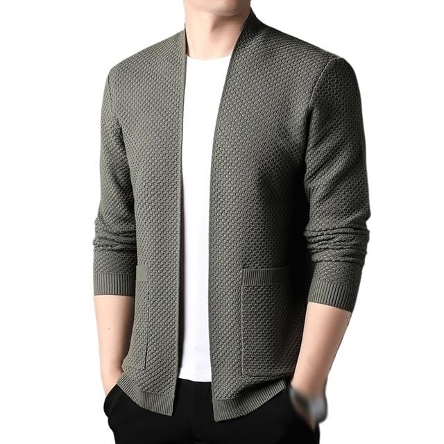 Cardigan ouvert en tricot fluide coupe décontractée veste d'intérieur chic M