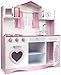 leomark Cucina Rosa in Legno, Giocattolo per Bambini, educazione tavola, Gioco in Legno con Illuminazione ed Effetti sonori, fornello Divertimento Pink Play Dimensioni: 82x30x101(A) cm