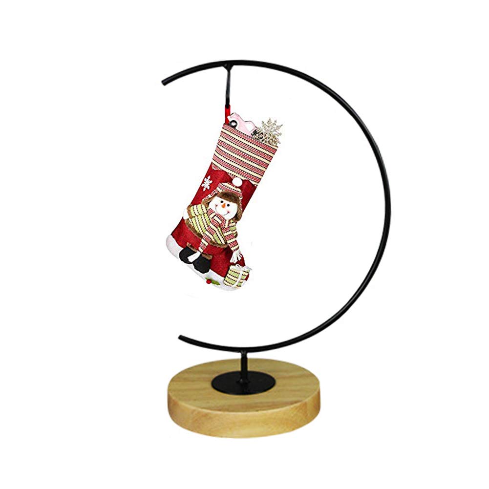 YEARCHY Hanging Ornament Display Rack Stand Hook Chrismas Ornament Party Decoration Holder Pot Hanging Terrarium Home Office Decor Hanger (1, Black