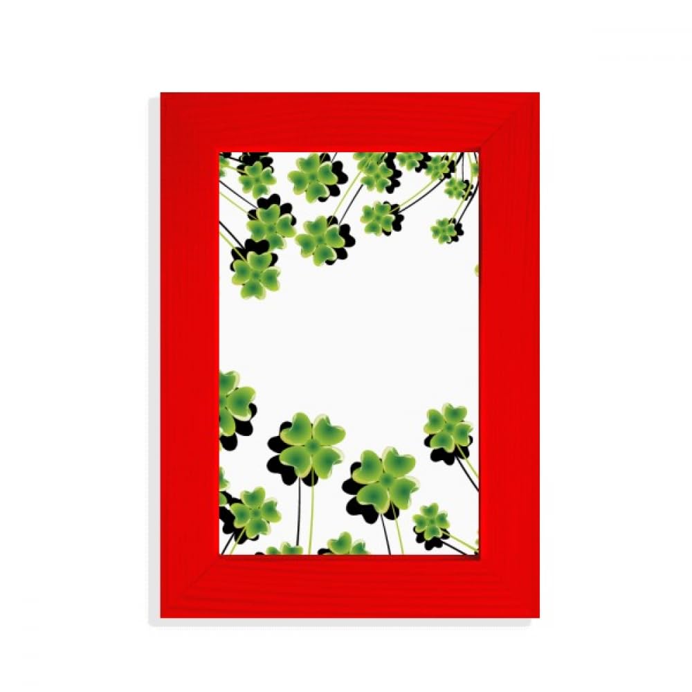 Cadre photo Saint-Patrick Four Circle rouge pour embellir votre salon festif