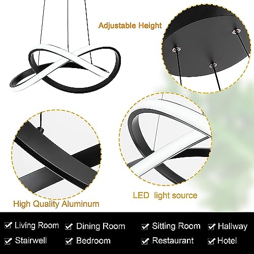 Plafonnier LED moderne à intensité réglable pour éliminer la fatigue visuelle - 5