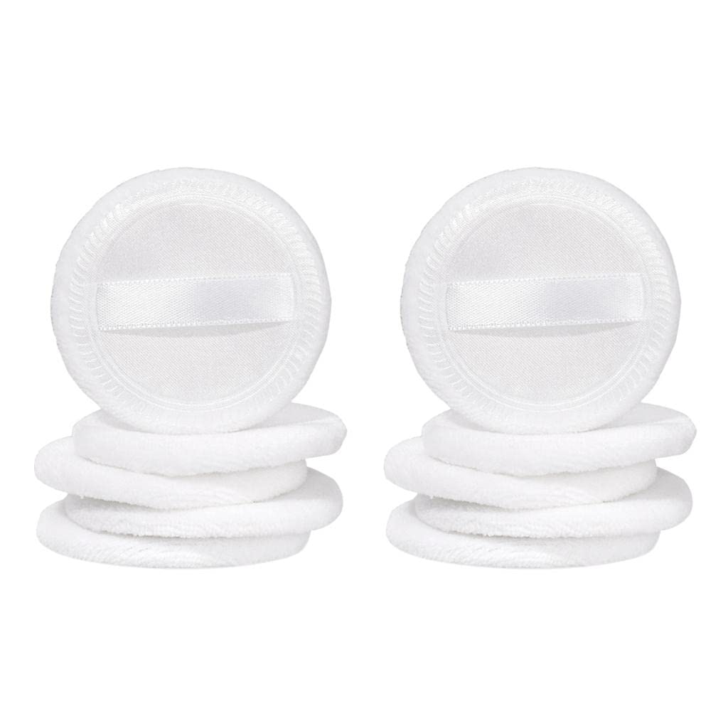 Enakshi® 10Pcs Cotton Makeup Powder Puff with Strap Blush Powder Blending Puff White|Health & Beauty | Makeup | Makeup Tools & Accessories | Sponges Applicators & Cotton-image-17