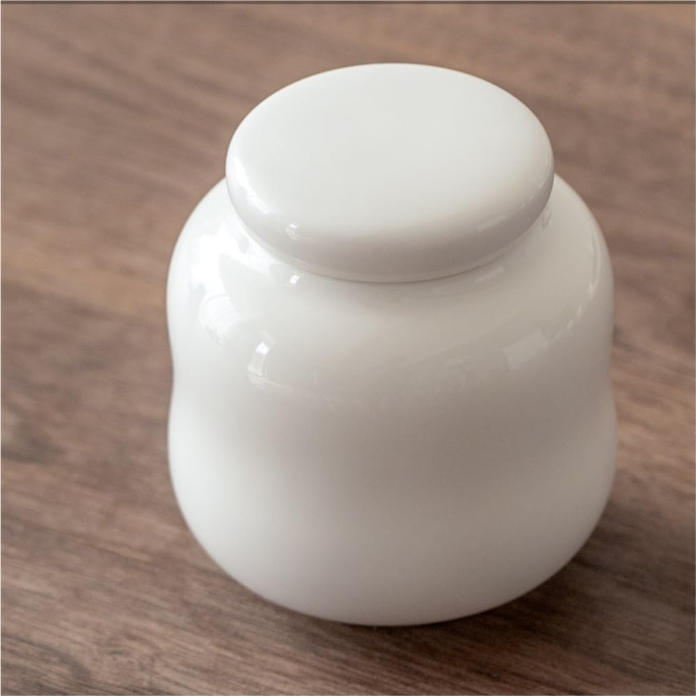 Organizery i pojemniki na herbatę Białe porcelanowe puszki do przechowywania herbaty w hurcie Puszki hermetyczne Pojedyncze puszki Ceramiczne puszki hermetyczne (A)