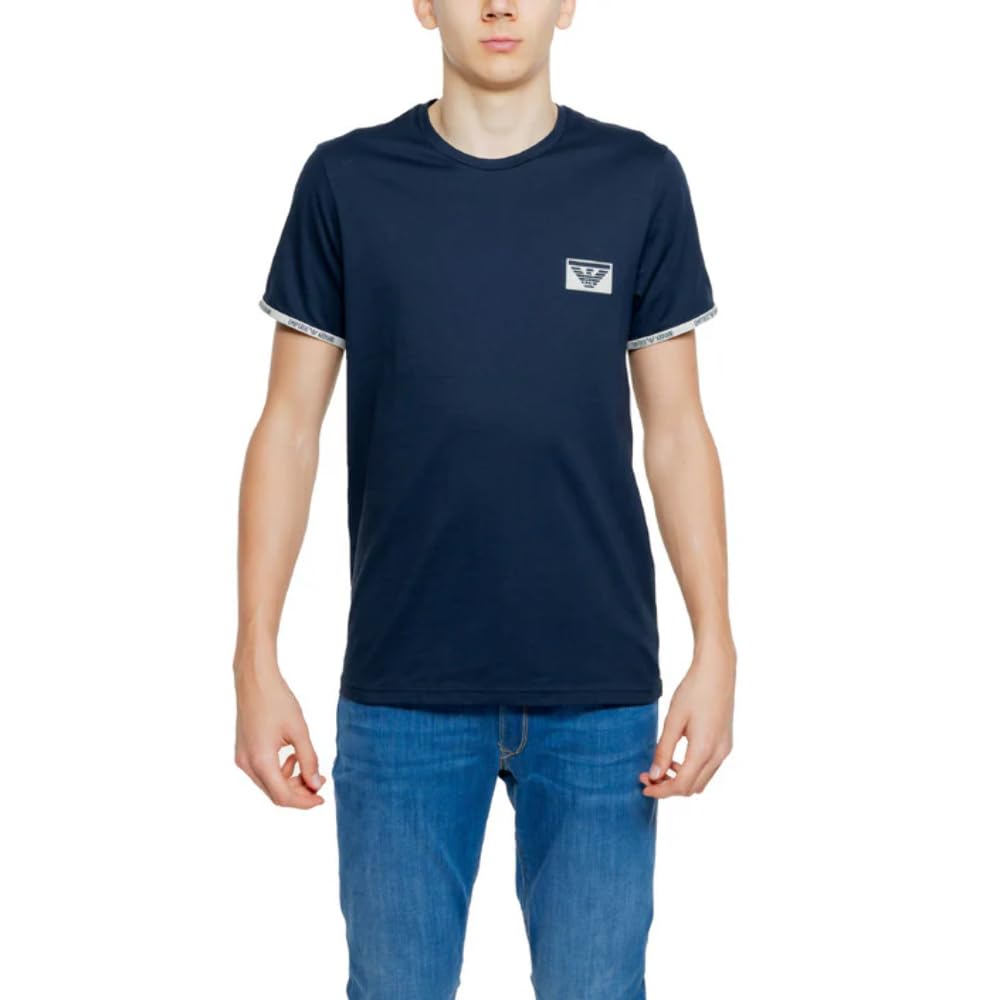 Emporio Armani Piping Logoband T-Shirt T-Shirt Hombre (Pack de 1)