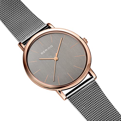 BERING Damen Uhr Quarz Movement - Classic Collection mit Edelstahl und Saphirglas 13436-369