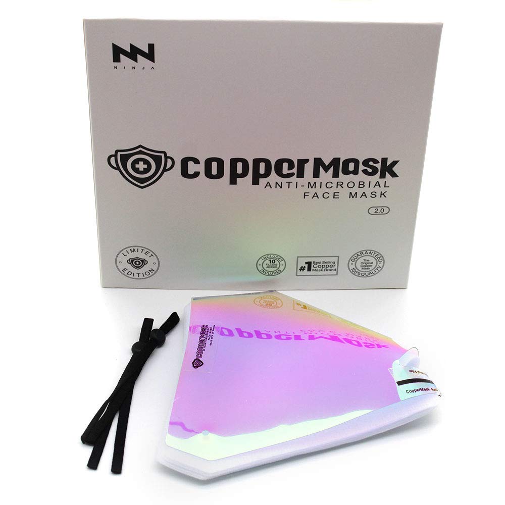 Face Shield,99.9% antimicrobial protection Copper Face M_ask with 11antimicrobial filters,Protective M_asks for Indoor and Outdoor Use