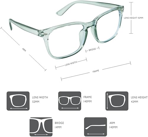 Miniatura 3 de Paquete de 2 lentes de luz azul para mujeres y hombres, gafas de computadora, Verde y rosa.