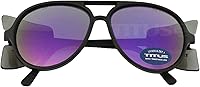 Vista 7 de TITUS G35 Retro Aviator Z87 Gafas de sol de protección ocular con protección lateral para motocicleta y tiro, gafas de seguridad aprobadas DOT ANSI