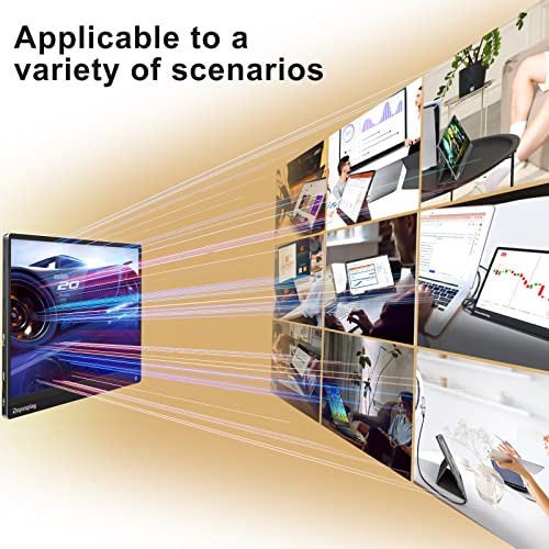 Dopesplay Portable Monitor For Laptop, 15.6'' Portable Monitor Touchscreen With Battery Built In 1080P Fhd Ultra Slim External Screen W/Smart Cover Travel Monitor For Laptop(No Touch On Mac And Iphone #TOP6