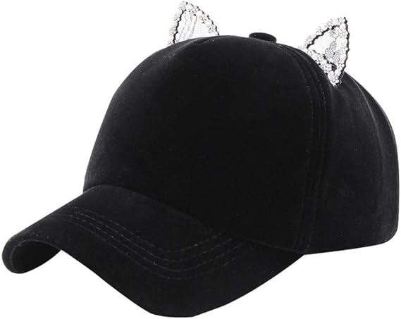 Amazon Co Jp レディース 猫耳付きキャップ Masinalt レーヨン カワイイ 無地 デザイン 大人 シンプル 調整できる おしゃれ 速乾 軽薄 ファッション ハット 帽子 鳥打帽 女性 日常 野球 旅行 登山 プレゼント 彼女 誕生日 ファッション