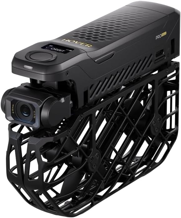 HOVERAir X1 PROMAX Action Flying Camera, 8K Foldable Drone with Camera with 10+ Fully Automatic Flight Modes, 42 KM/H Follow Speed, Fly Anywhere with OmniTerrain, Rear Collision Detection(Basic Combo)