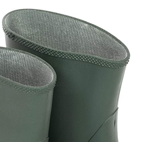 STI Stivale in PVC di Colore Verde Alto, Altezza