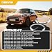 ORIVIN Headlight Trim Ring Compatible with MINI Cooper F55 F56 F57 2014-2021 1Pair Chrome Headlight Bezel 51137300631 51137300632