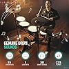 Glarry Electric Drum Kits for Adults, Drum Set with 8" Dual Zone Snare, 220+ Sounds, USB MIDI, Crash2, Electronic Drum Kit with Headphone, Stool, Kick Pedal, for Beginners Kids #3