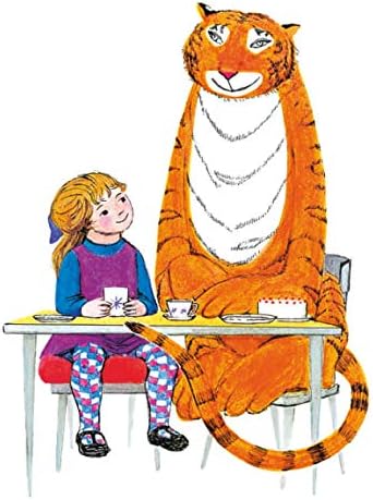 The Tiger Who Came to Tea - Sophie and Tiger Blank Greeting Card with Envelope