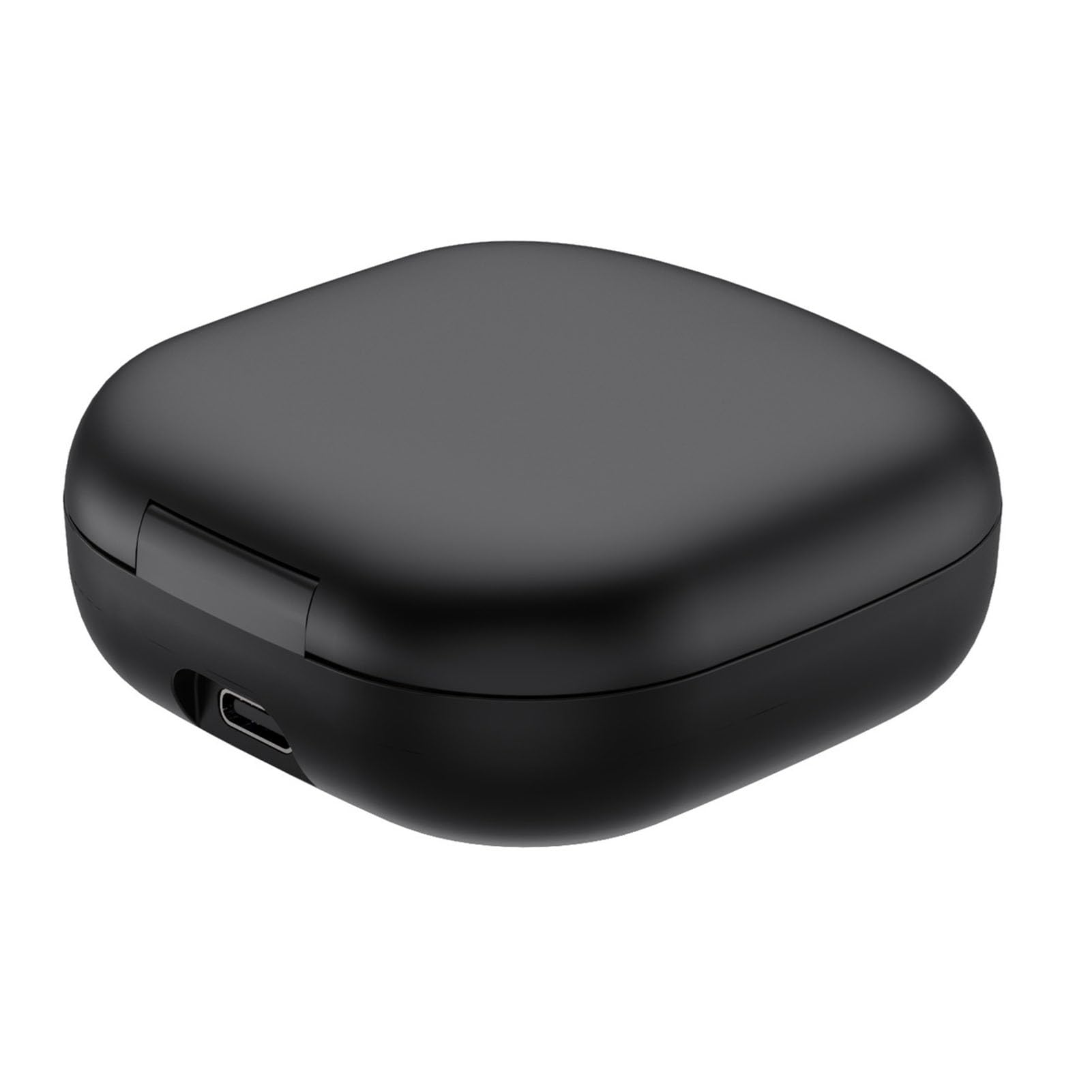 ASHATA Custodia per caricabatterie per cuffie wireless, design elegante e compatto, 500 mAh, tipo C, adatta per cuffie OpenFit 2+ T921, nera, da viaggio, ABS + PC