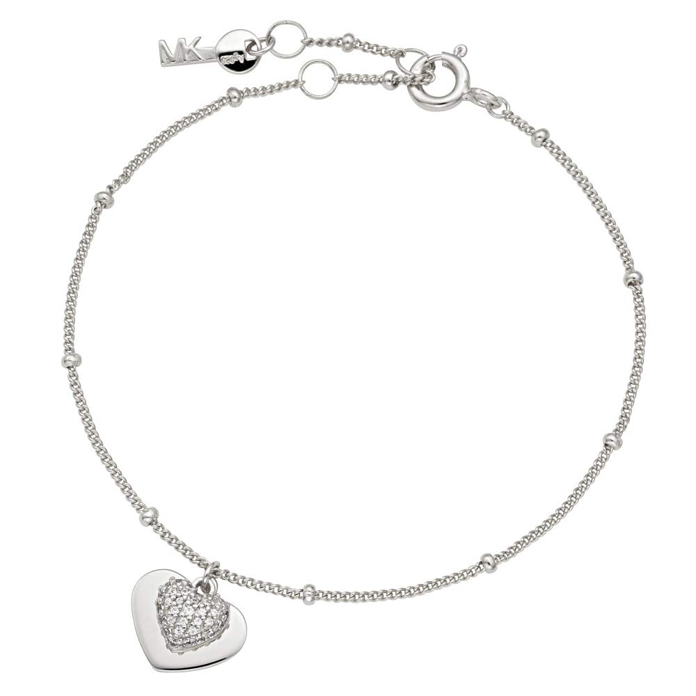 【MICHAEL KORS】スターリングシルバー ハート ブレスレット Amazon.co.jp: [マイケルコース] MICHAEL KORS スターリング